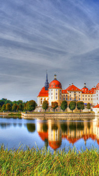 Zamek  Moritzburg w Saksonii