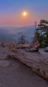 Zamglony Park Narodowy Yosemite