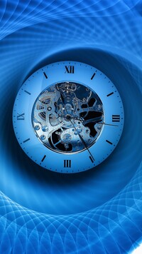 Zegarek w niebieskiej spirali