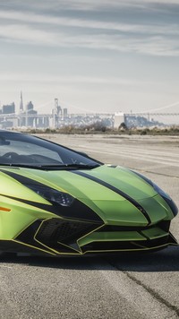 Zielone Lamborghini Aventador LP700-4