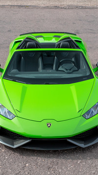 Zielone Lamborghini Huracan Spyder LP610-4