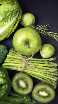 Zielone owoce i warzywa