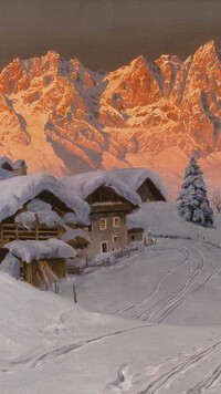 Zimowy krajobraz w malarstwie Aloisa Arneggera