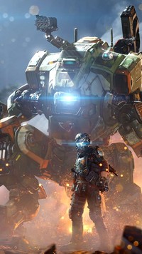 Żołnierz i robot z gry Titanfall