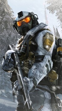Żołnierz w masce z gry Warface