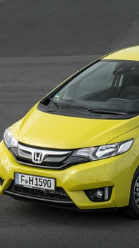 Żółta Honda Jazz