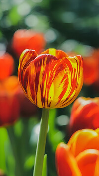 ŻóŁto-czerwony tulipan