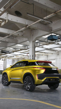 Żółty Mitsubishi eX Concept