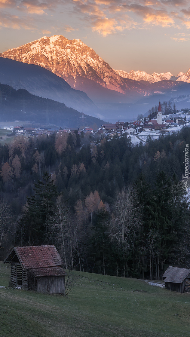 Alpy austriackie w blasku słońca