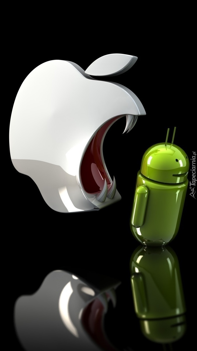 Apple z kłami i android