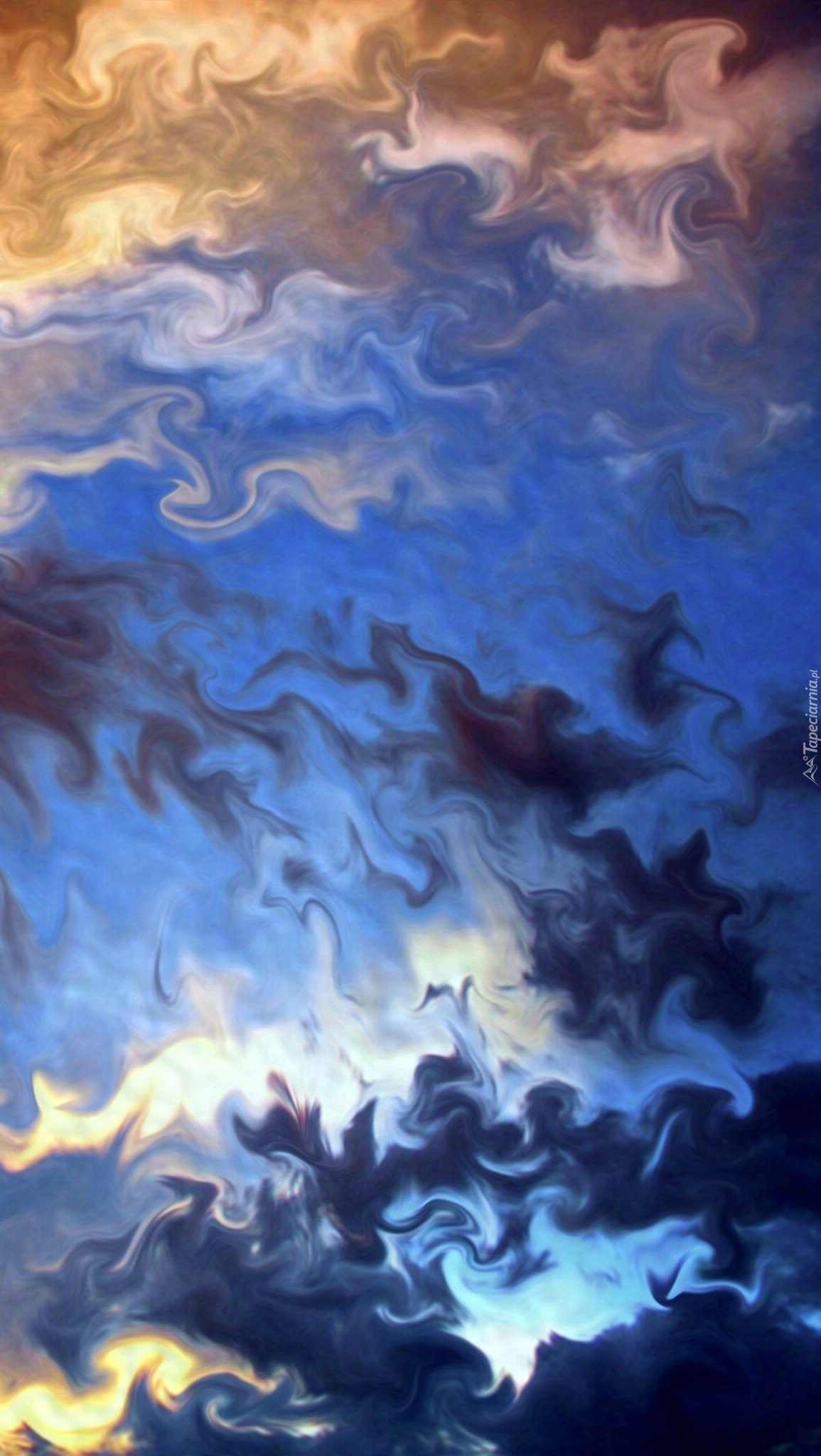 Barwne abstrakcyjne chmury