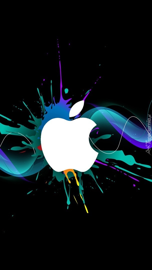 Białe logo Apple