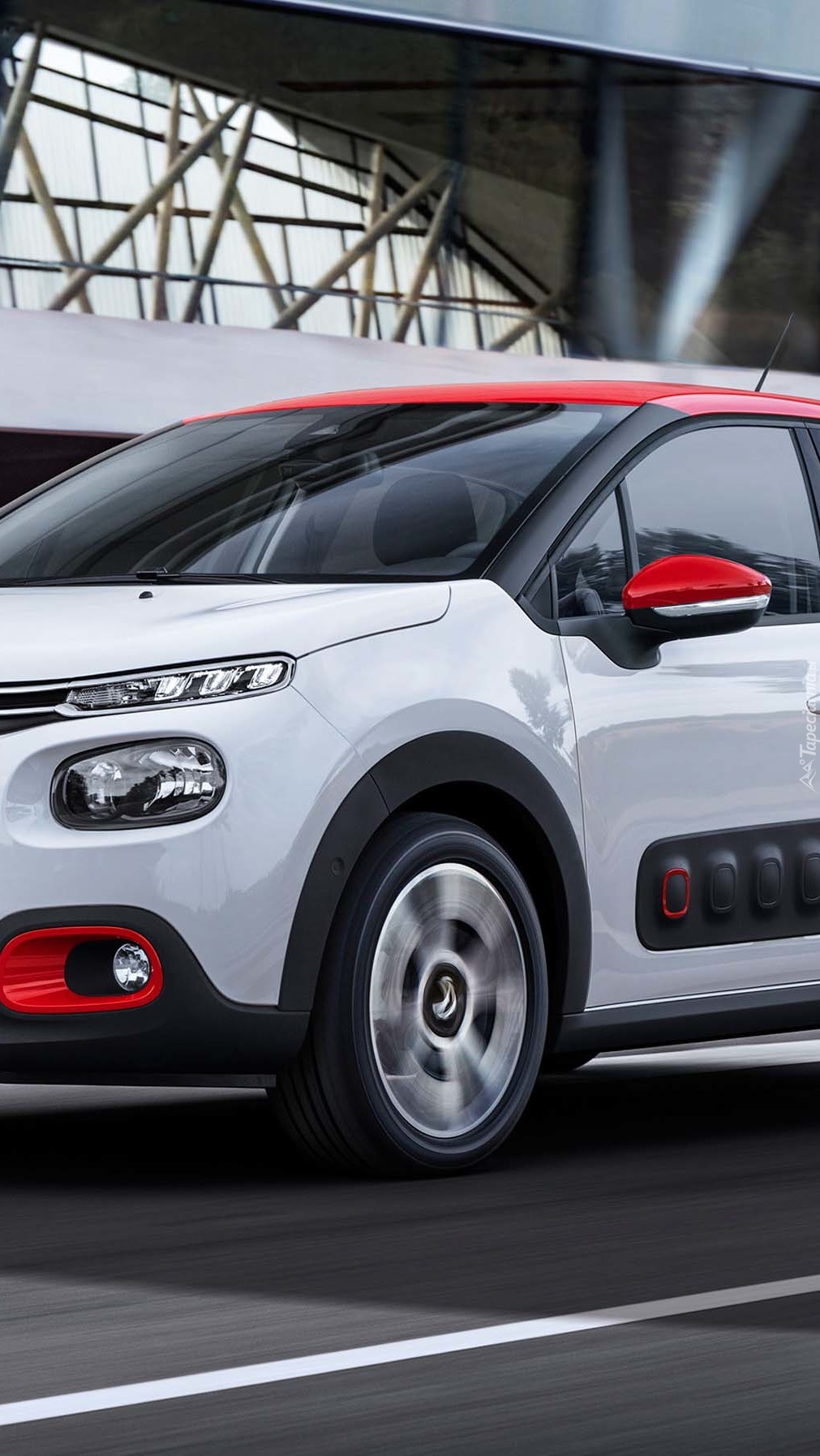 Biały Citroen C3