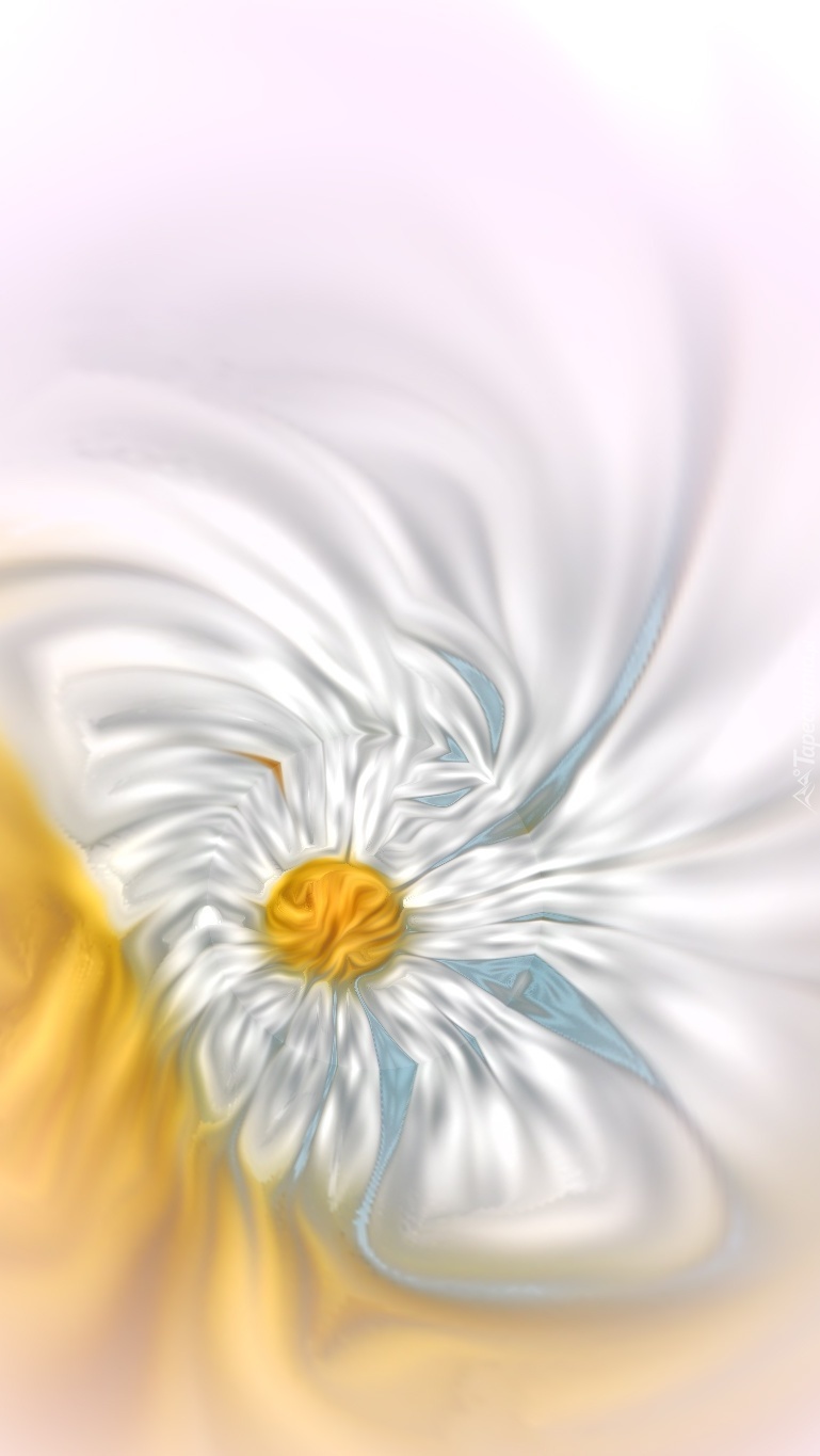Biały kwiat w grafice