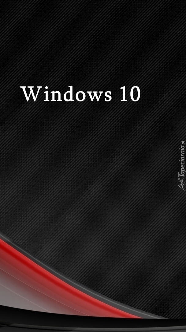 Biały napis Windows 10