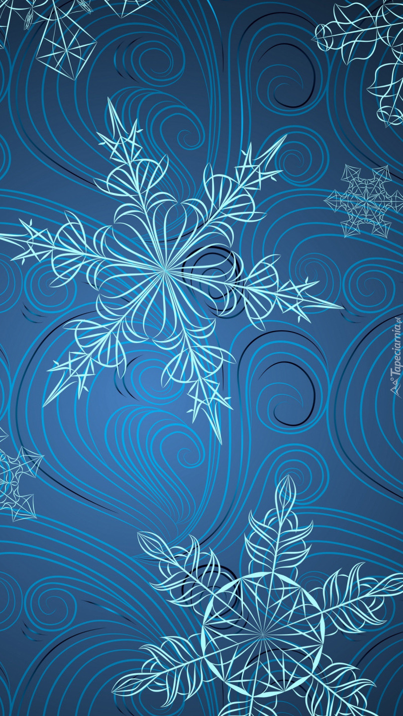 Błękitna tekstura z płatków śniegu