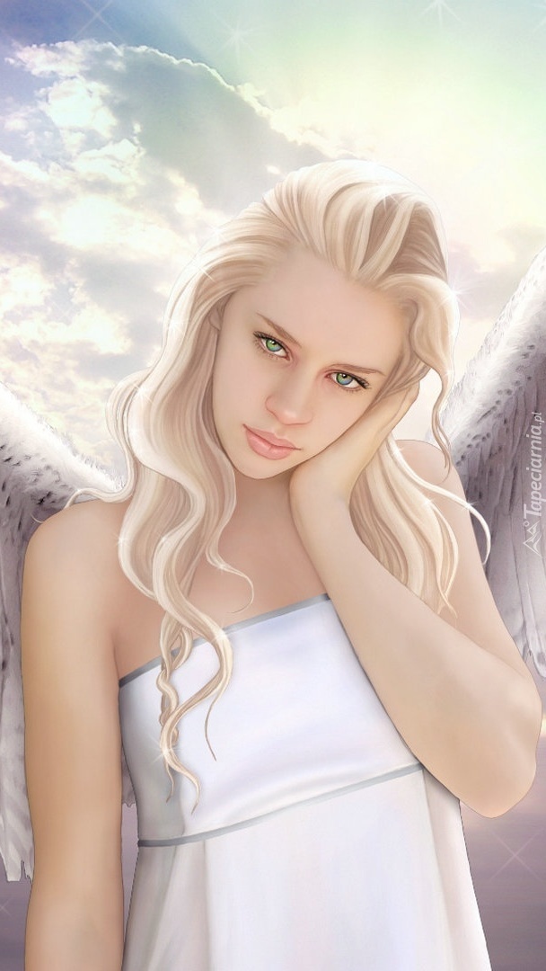 Blondwłosy anioł