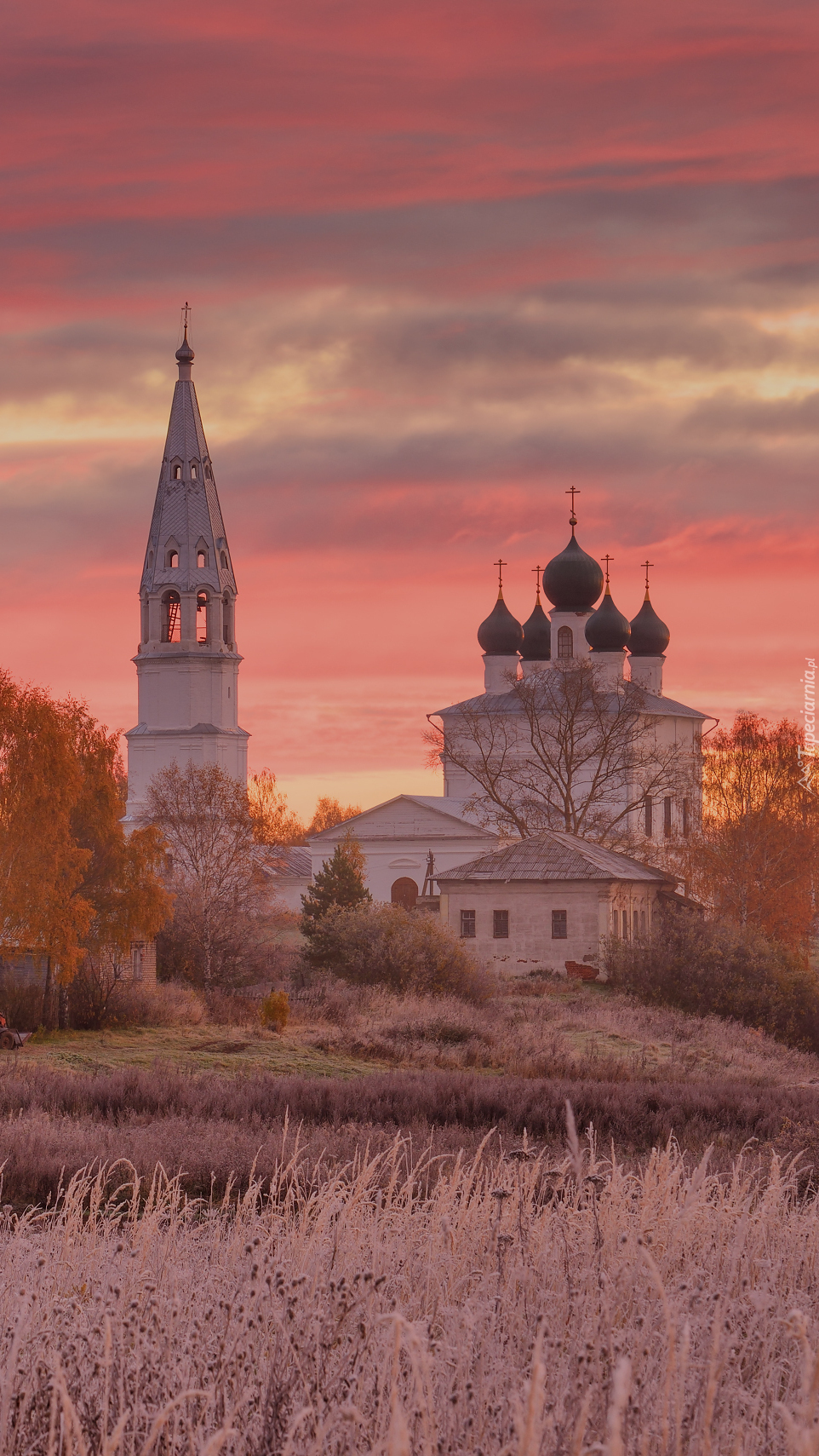 Cerkiew i dzwonnica we wsi Osenevo