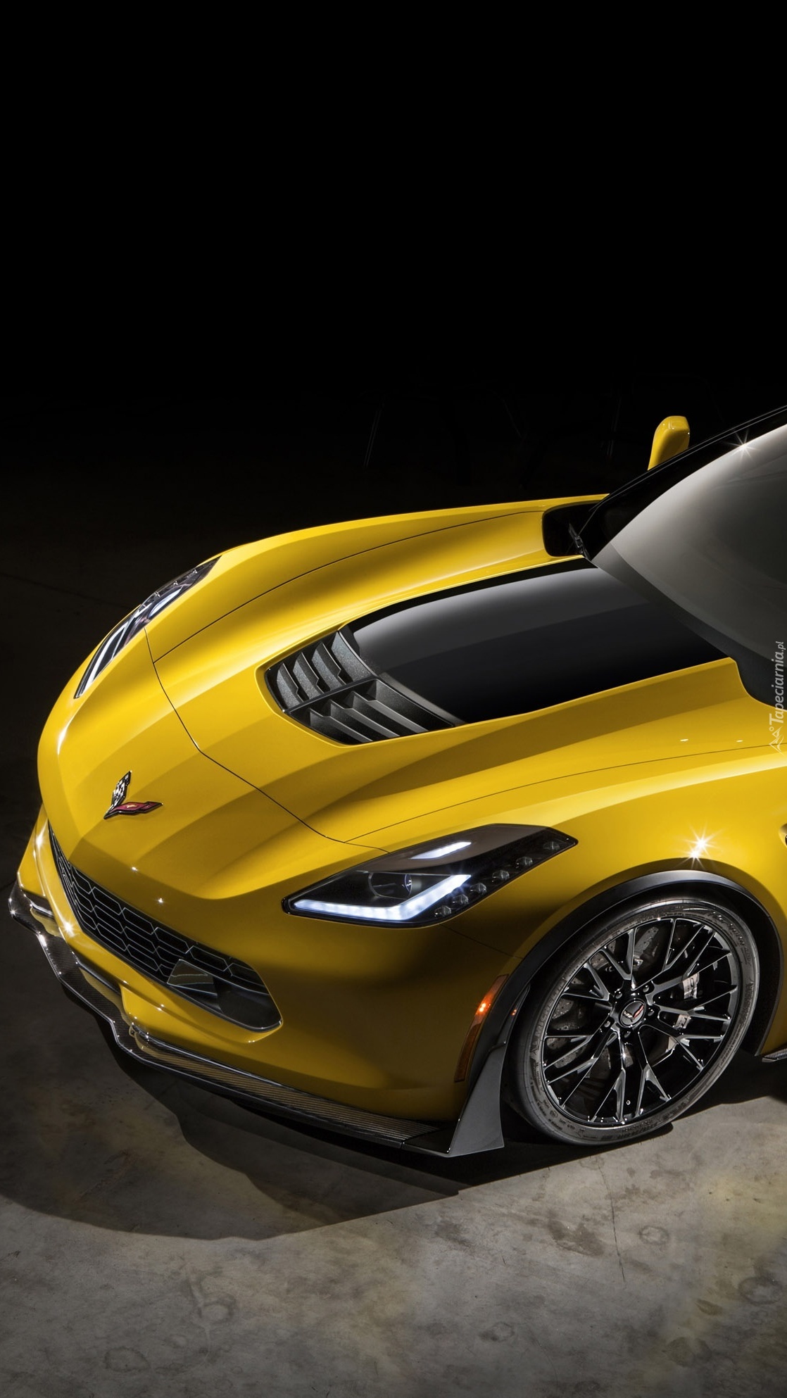 Chevrolet Corvette Z06  w kolorze żółtym