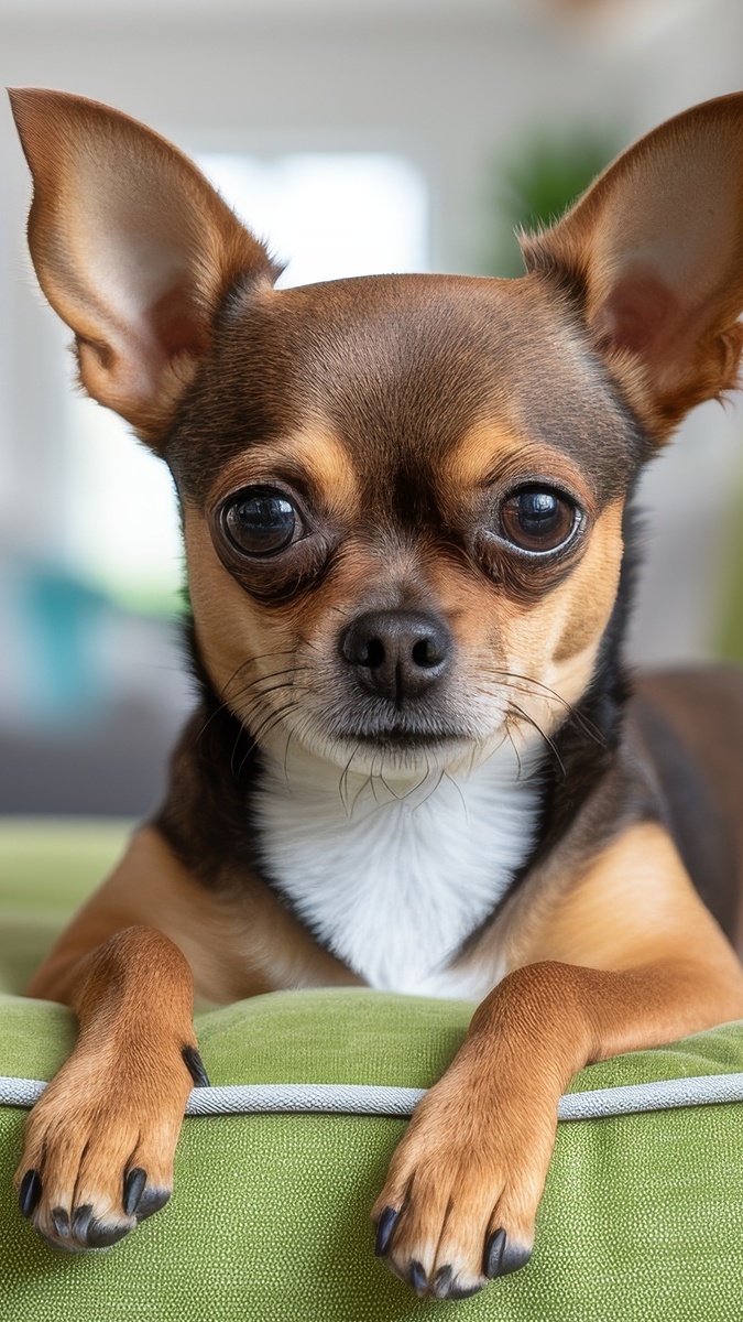 Chihuahua krótkowłosa w zbliżeniu