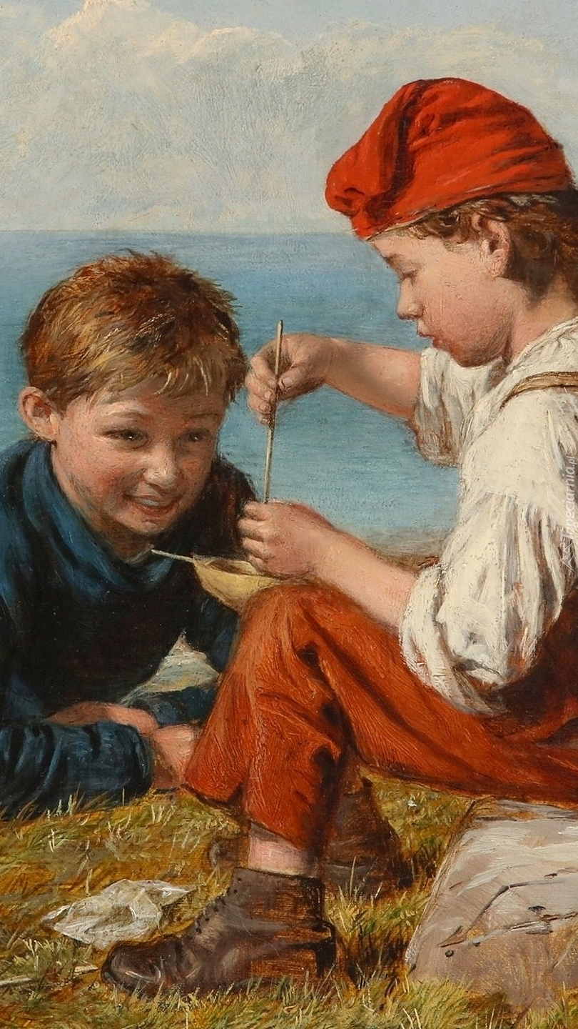 Chłopcy na obrazie Williama Hemsleya