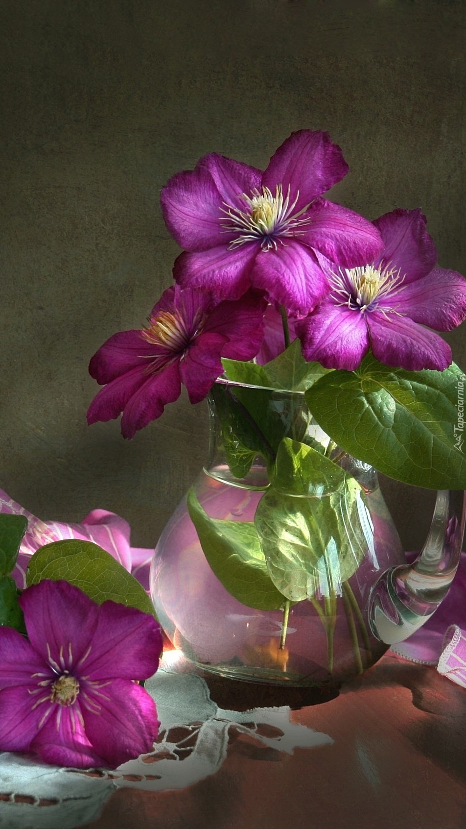 Clematis w wazonie