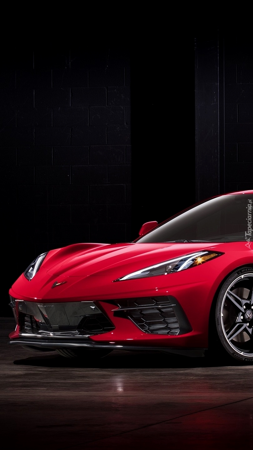 Czerwony Chevrolet Corvette Stingray