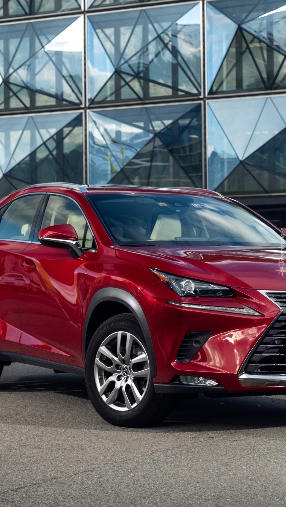 Czerwony Lexus NX 200t Tapeta na telefon