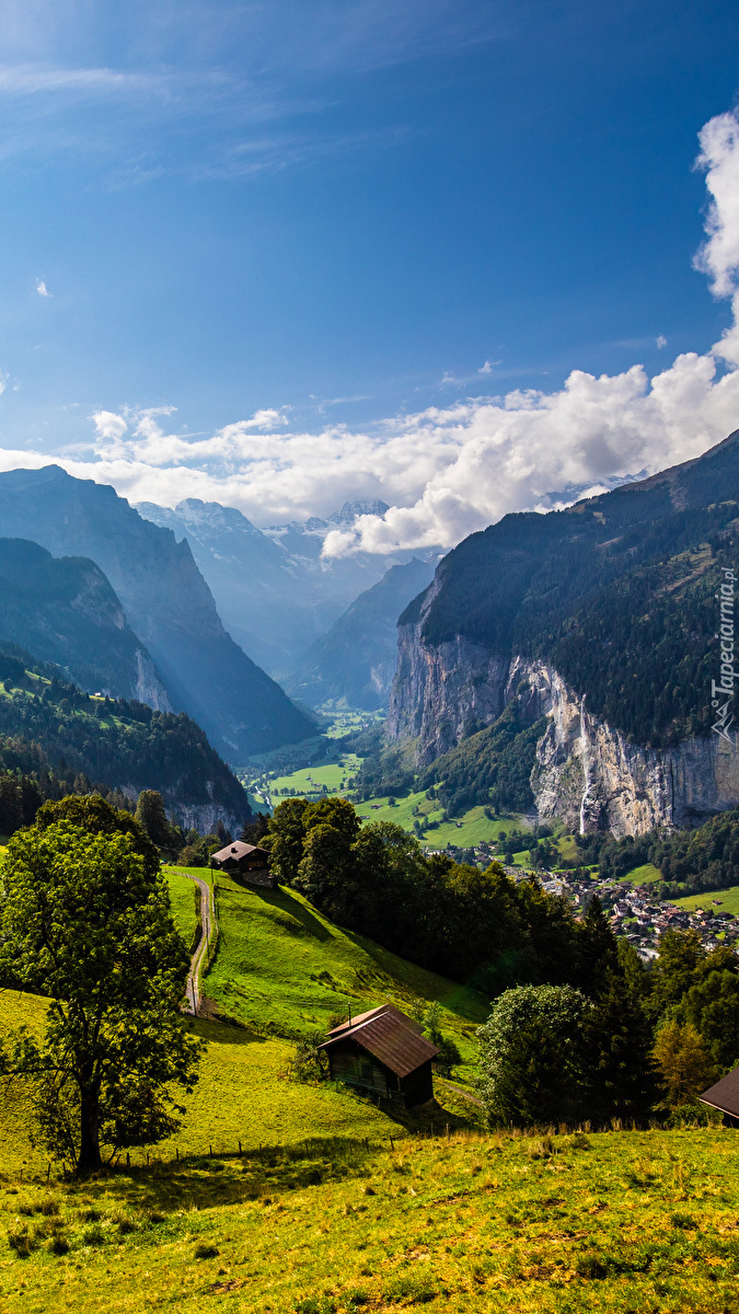 Dolina Lauterbrunnental w Szwajcarii