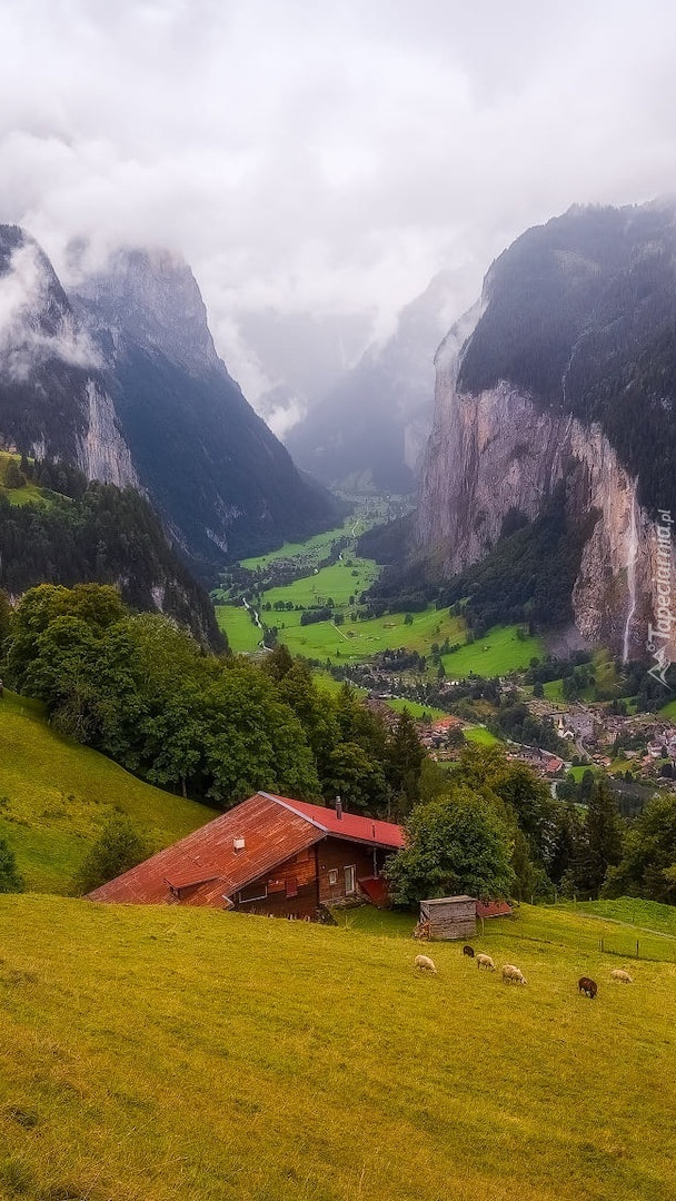 Dolina Lauterbrunnental w Szwajcarii