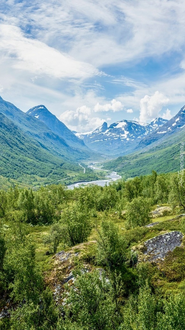 Dolina Leirdalen w Norwegii