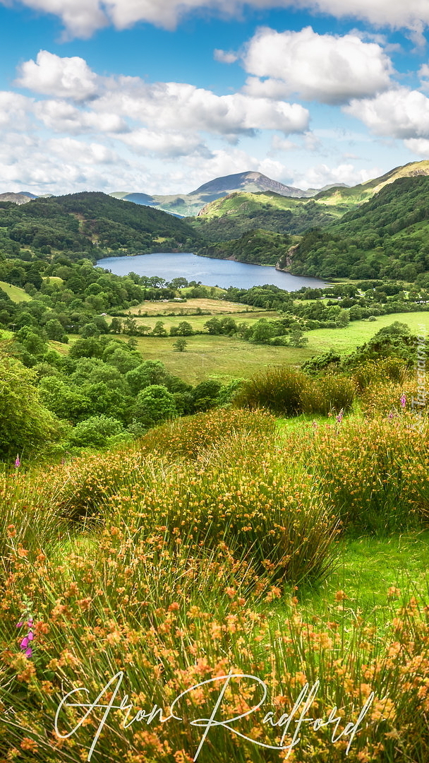 Dolina Nant Gwynant w Parku Narodowym Snowdonia w Walii