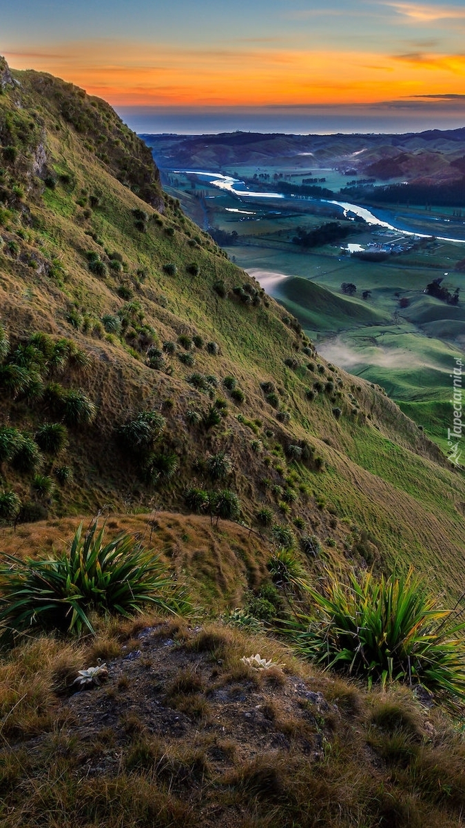 Dolina rzeki Tukituki w Nowej Zelandii