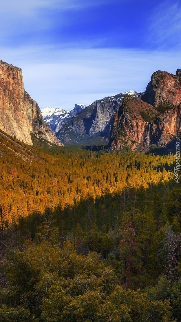 Dolina Yosemite Valley w Kalifornii