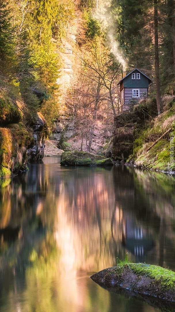 Dom nad rzeką Kamienicą w Czechach