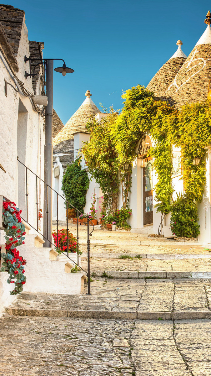 Domki trulli w Alberobello