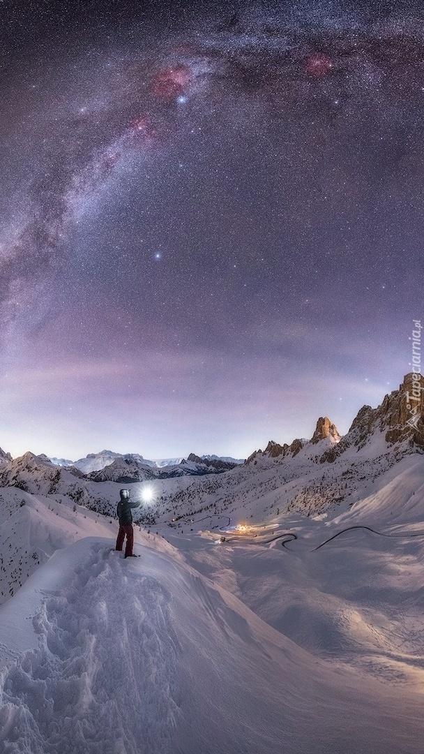 Droga Mleczna nad Dolomitami