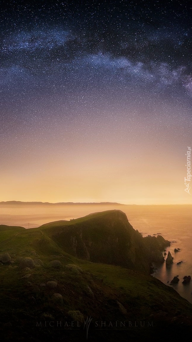 Droga mleczna nad półwyspem Point Reyes