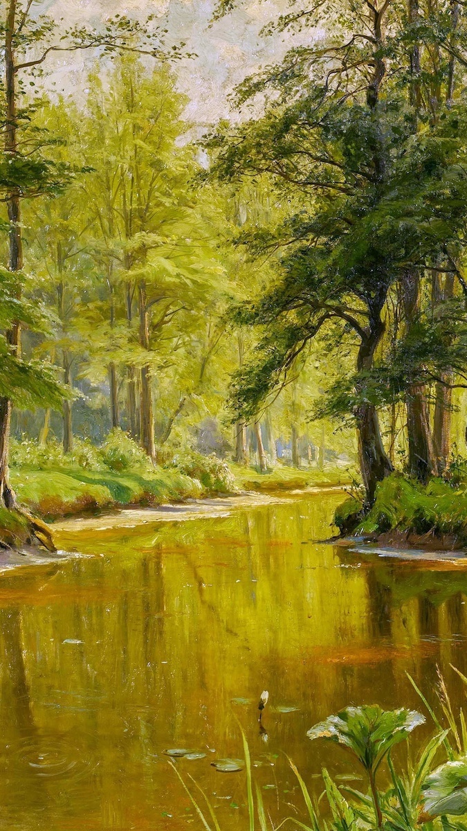 Drzewa nad rzeką w malarstwie Waltera Morasa