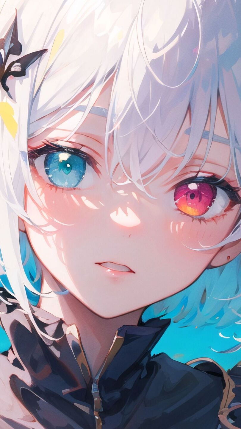 Dziewczyna z kolorowymi oczami w anime
