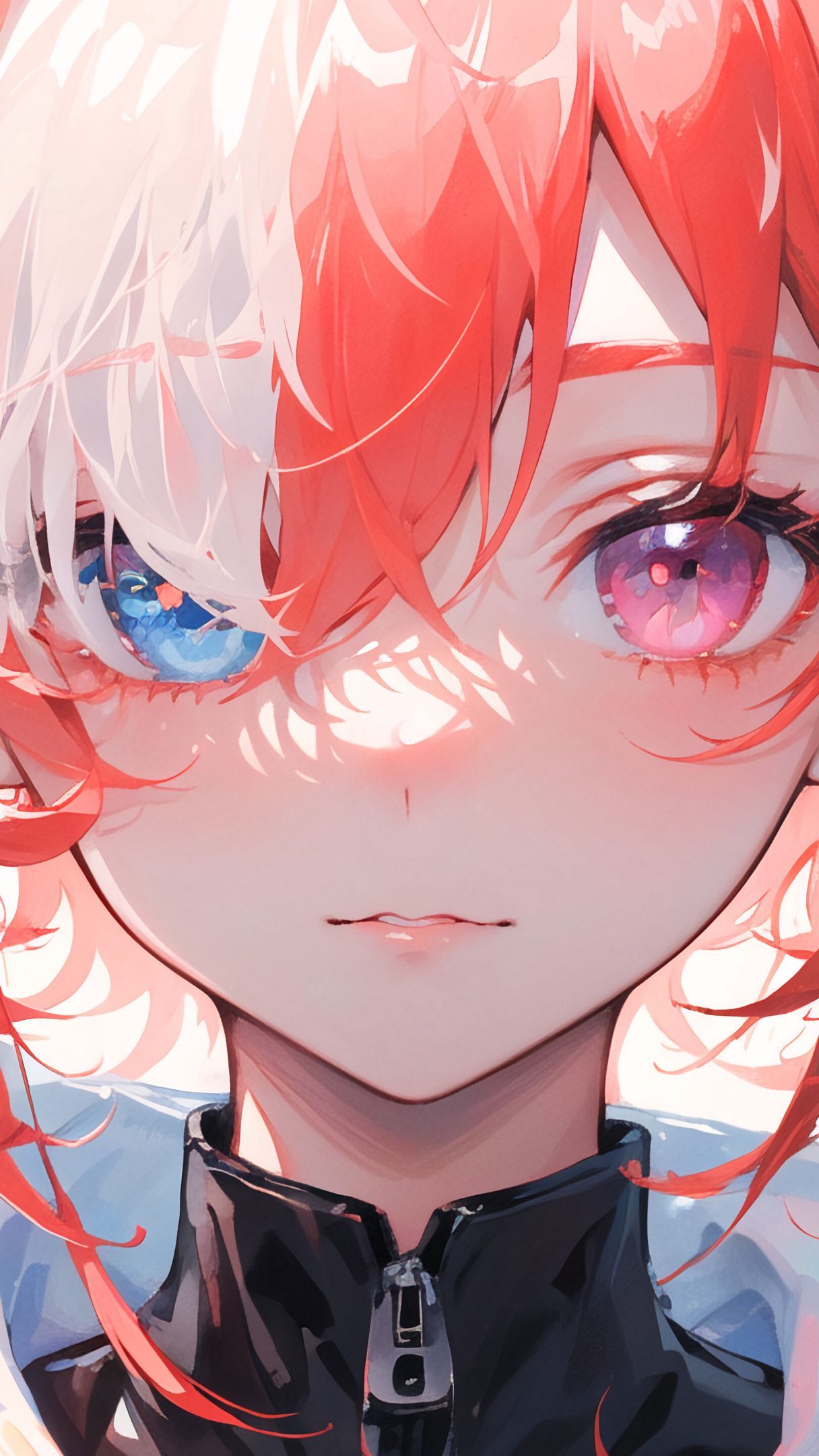 Dziewczyna z różnokolorowymi oczami w anime