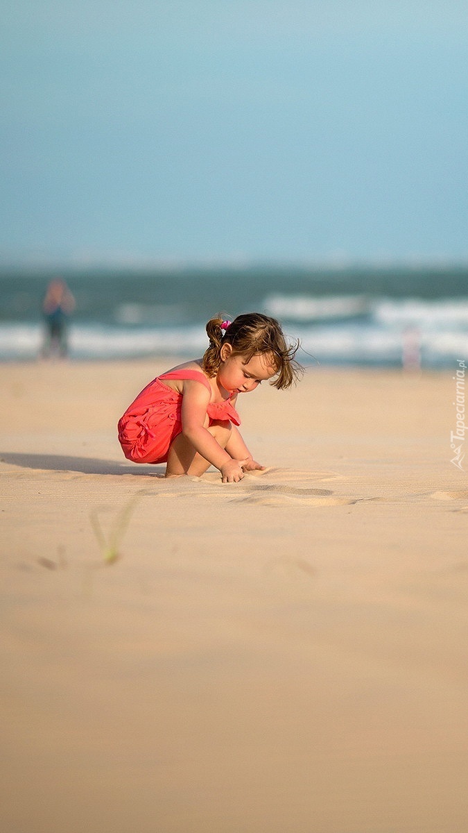 Dziewczynka na plaży