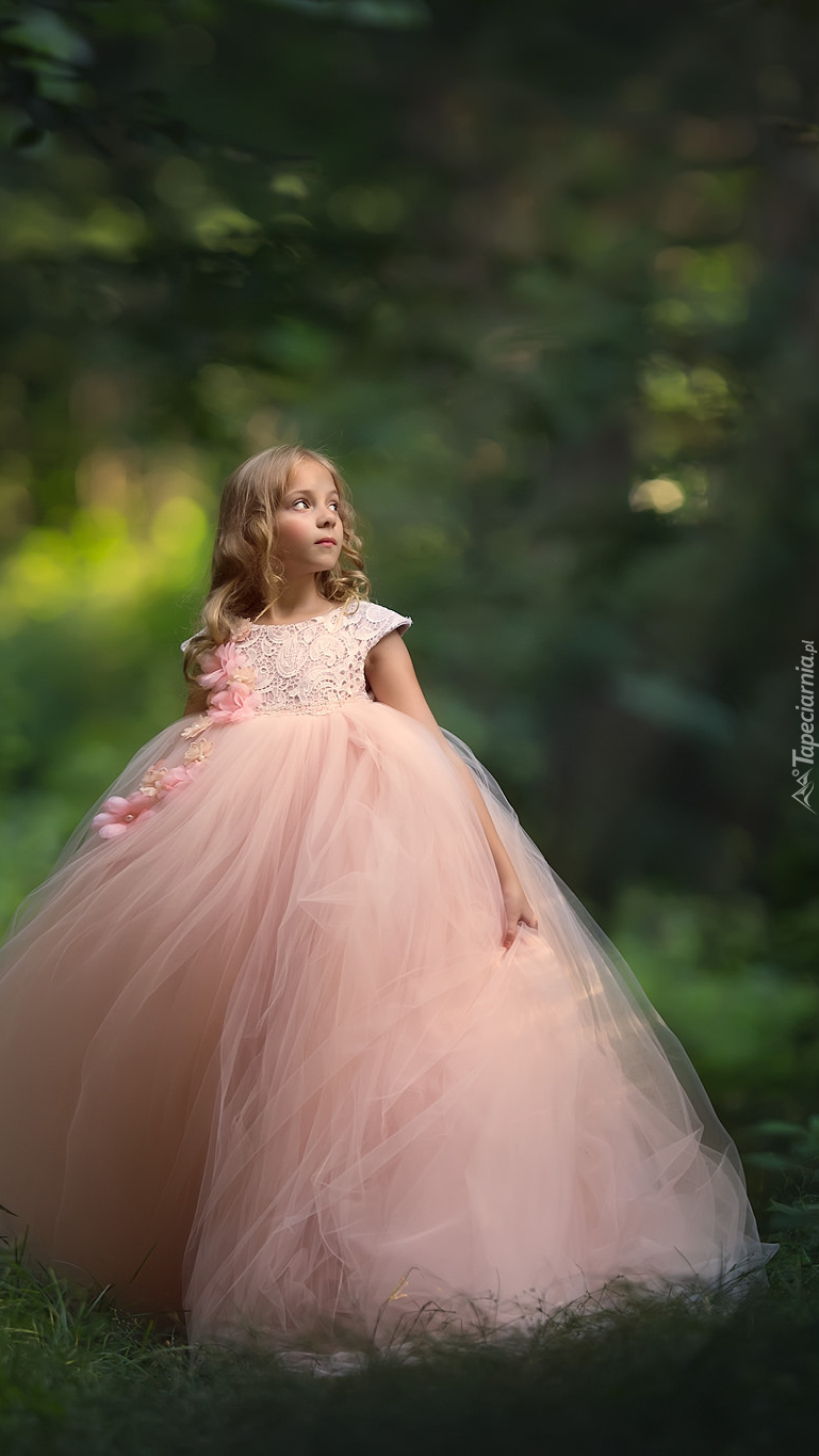 Dziewczynka w balowej sukience