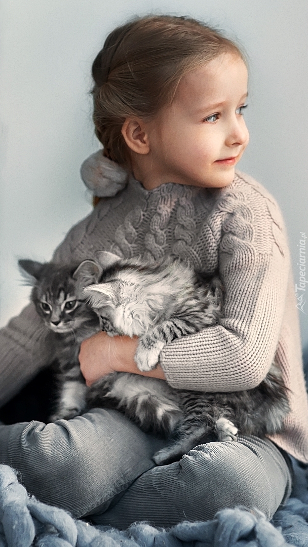 Dziewczynka z kotkami