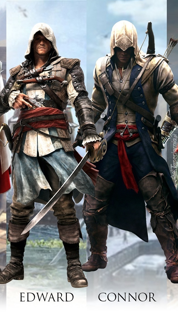 Edward i Connor z gry Assassins Creed