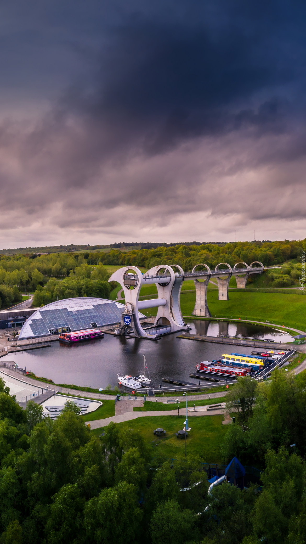 Falkirk Wheel w Szkocji