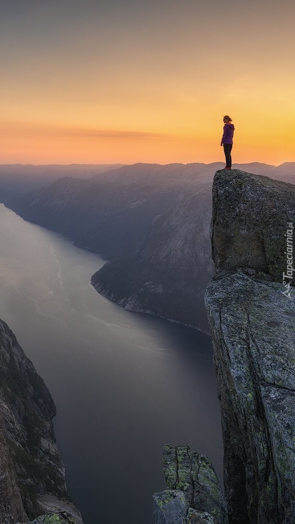 Fiord Lysefjorden w Norwegii