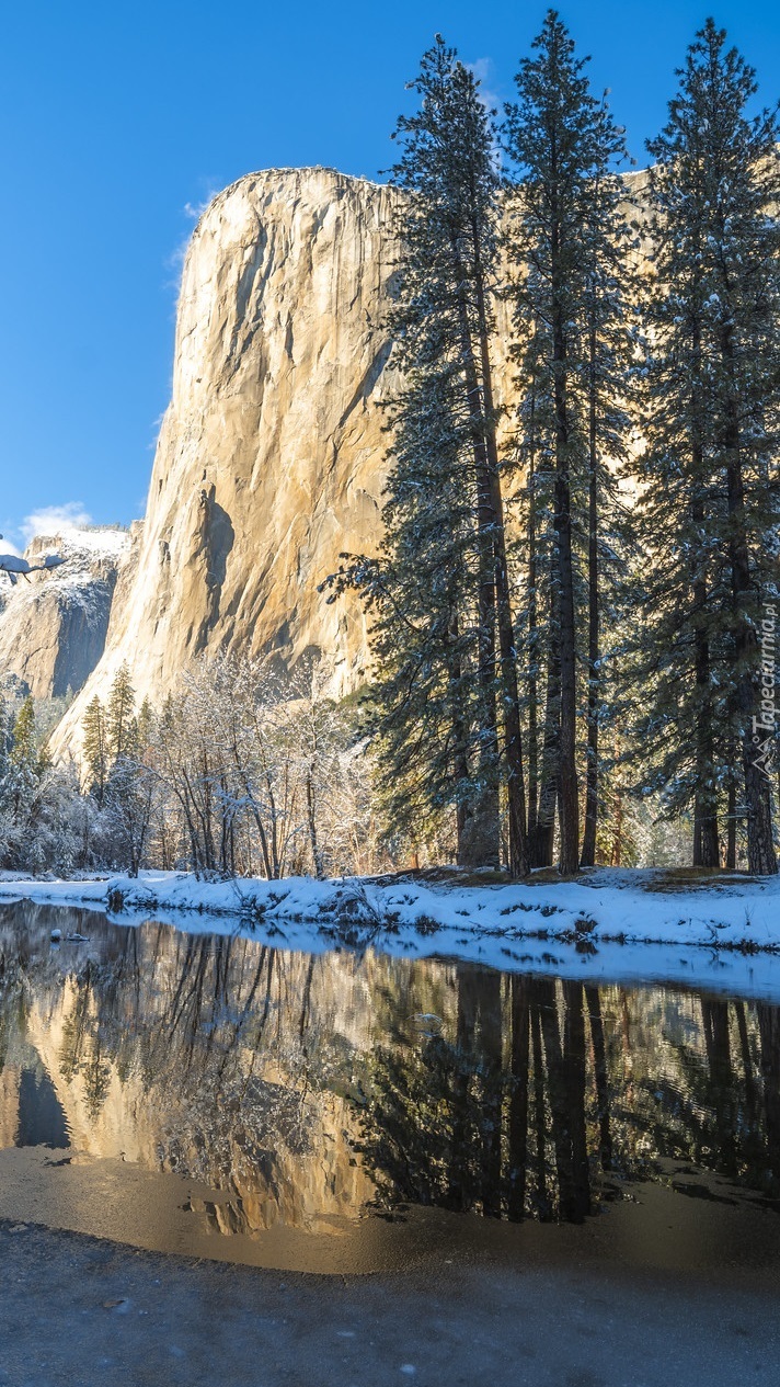 Formacja skalna El Capitan i rzeka Merced River