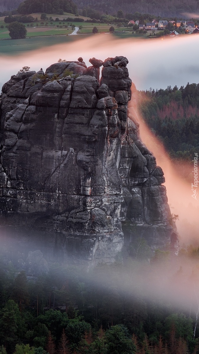 Formacja skalna w Parku Narodowym Saskiej Szwajcarii