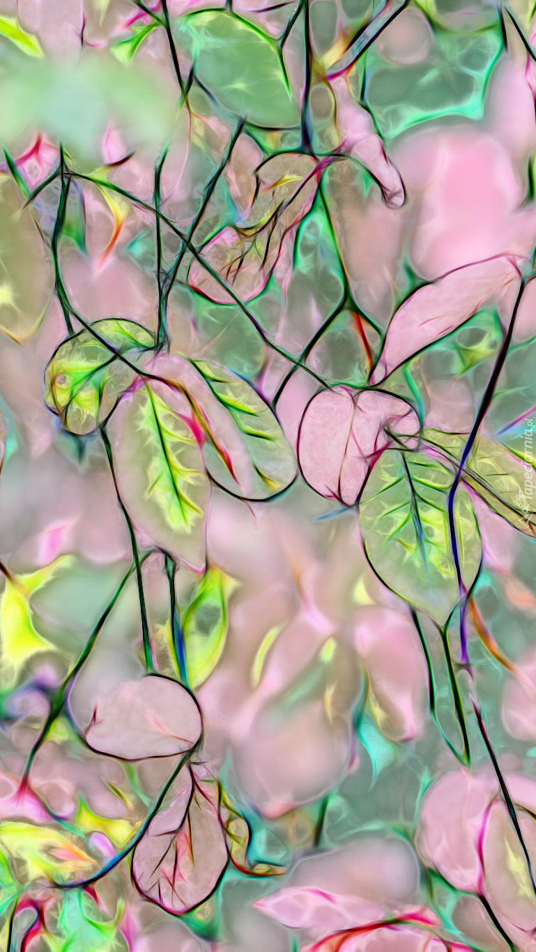 Fractalius kolorowych liści